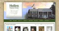 Desktop Screenshot of hollenfuneralhome.com